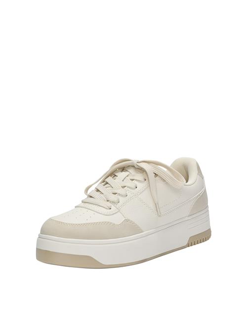 Pull&Bear Sneaker low  beige / hvid