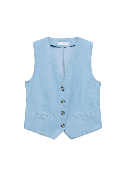 MANGO Vest 'Luisa'  blue denim