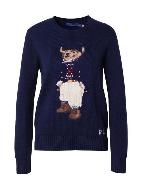 Se Polo Ralph Lauren Pullover  marin / mørkebrun / rød / hvid ved About You