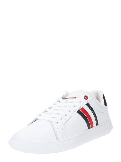 TOMMY HILFIGER Sneaker low 'Essential'  rød / sort / hvid