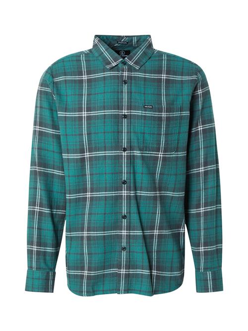 Volcom Skjorte 'CADEN PLAID'  mørkegrå / smaragd / offwhite