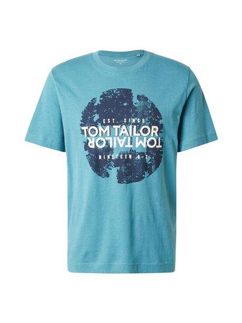 TOM TAILOR Bluser & t-shirts  blå / lyseblå / hvid