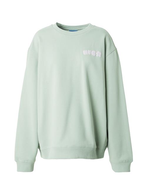 HUGO Sweatshirt  lysegrøn / lyselilla