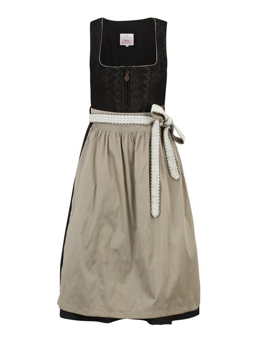 MARJO Dirndl 'GY-9-Winhöring'  beige / sort / hvid