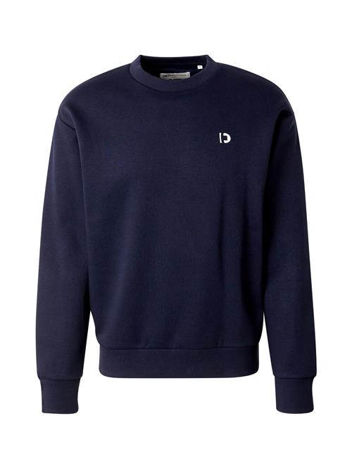 Se TOM TAILOR DENIM Sweatshirt  mørkeblå / hvid ved About You