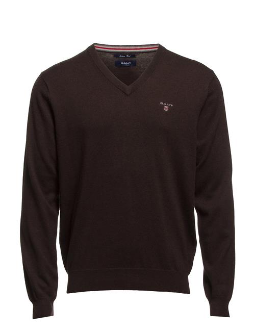 GANT Cotton Wool V-Neck GANT Brown