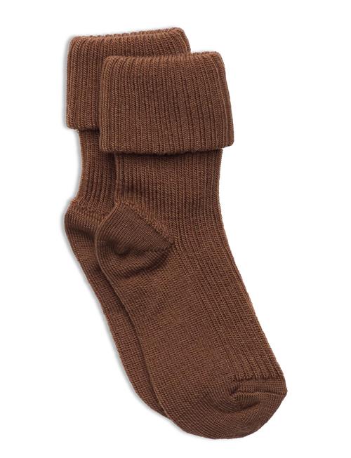 Wool Rib Baby Socks Mp Denmark Brown