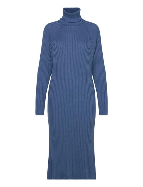 YAS Yasmavi Knit Midi Rollneck Dress Noos YAS Blue