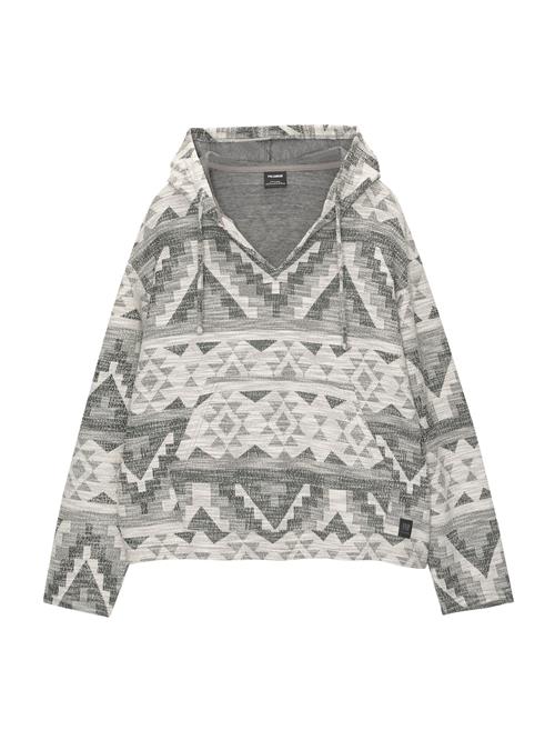 Pull&Bear Sweatshirt  grå / antracit / lysegrå