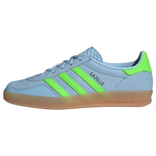 Se ADIDAS ORIGINALS Sneaker low 'Gazelle '  lyseblå / neongrøn ved About You