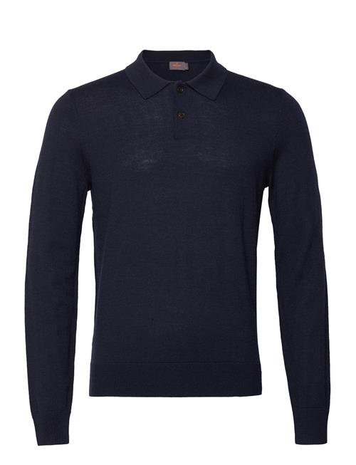 Se Morris Merino Polo Knit Morris Navy ved Booztlet