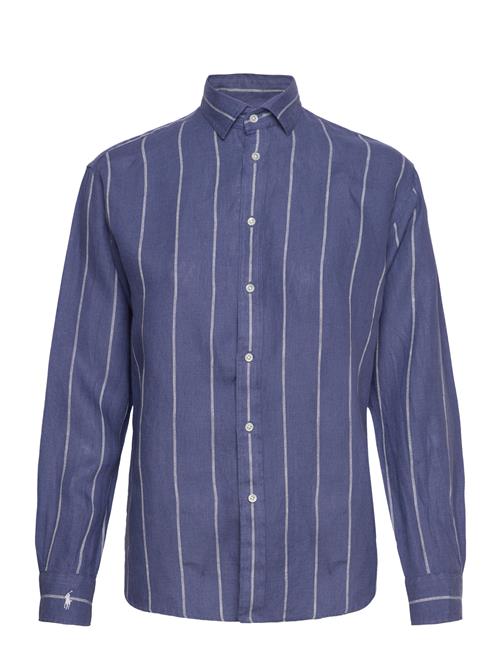 Polo Ralph Lauren Relaxed Fit Striped Linen Shirt Polo Ralph Lauren Blue