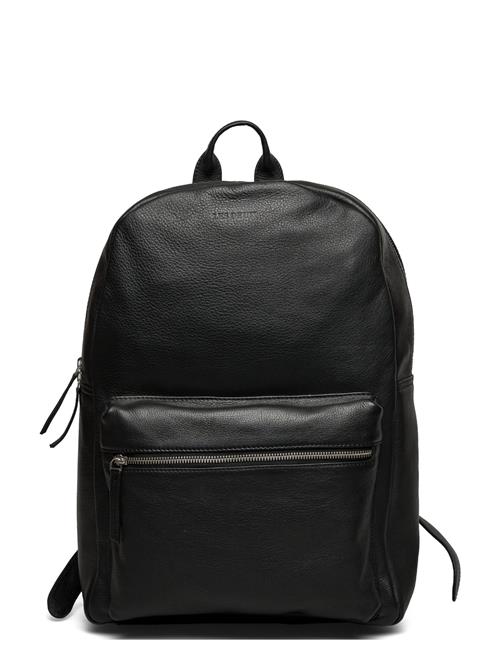 Se Les Deux Leather Backpack Les Deux Black ved Booztlet