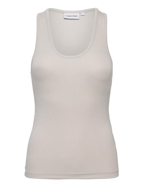 Se Calvin Klein Modal Rib Tank Calvin Klein Grey ved Booztlet