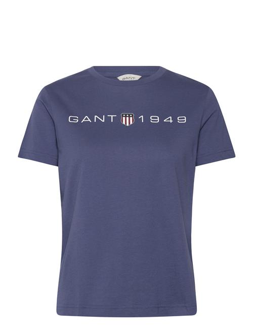 Reg Printed Graphic T-Shirt GANT Blue