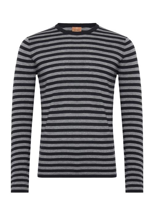 Mos Mosh Gallery Mmgadam Soft Stripe Knit Mos Mosh Gallery Black