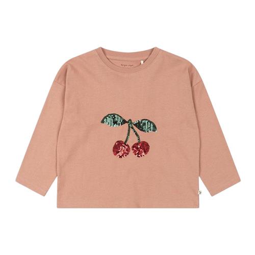 Se Konges Sløjd Lin Ls Tee Gots - Tuscany | Lyserød | 4 years ved Babyshop