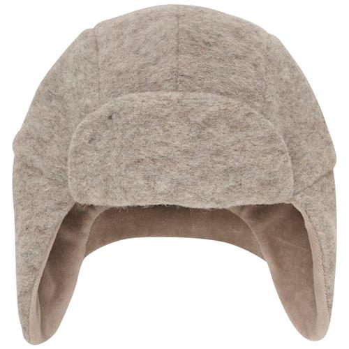 Huttelihut Uld Beanie Camel Melange | Brun | 2-4 years