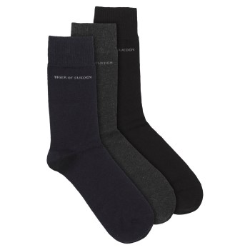 Tiger of Sweden Strømper 3P Essential Abramio Socks Marineblå/Grå Str 43/46 Herre