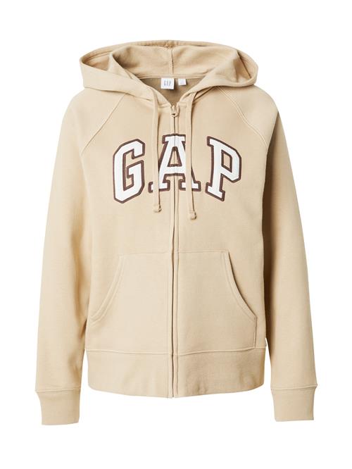 GAP Sweatjakke  sand / choko / hvid