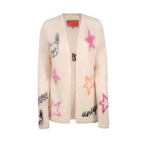 LIEBLINGSSTÜCK Cardigan 'Taciana'  beige / orange / pink / sort