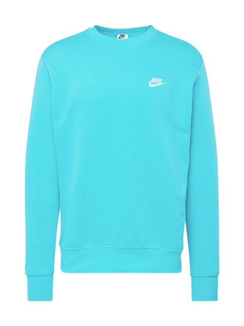 Nike Sportswear Sweatshirt 'Club Fleece'  turkis / hvid