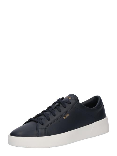 Se BOSS Sneaker low 'Belwar'  navy / gylden gul ved About You