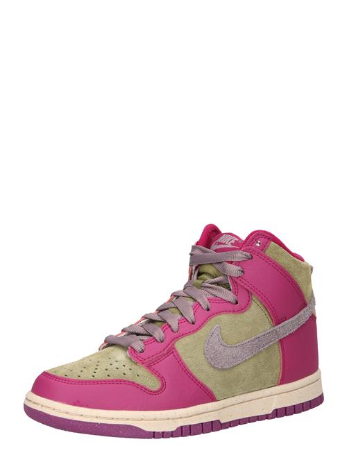 Se Nike Sportswear Sneaker high 'DUNK HIGH'  lysegrøn / lilla / bær ved About You