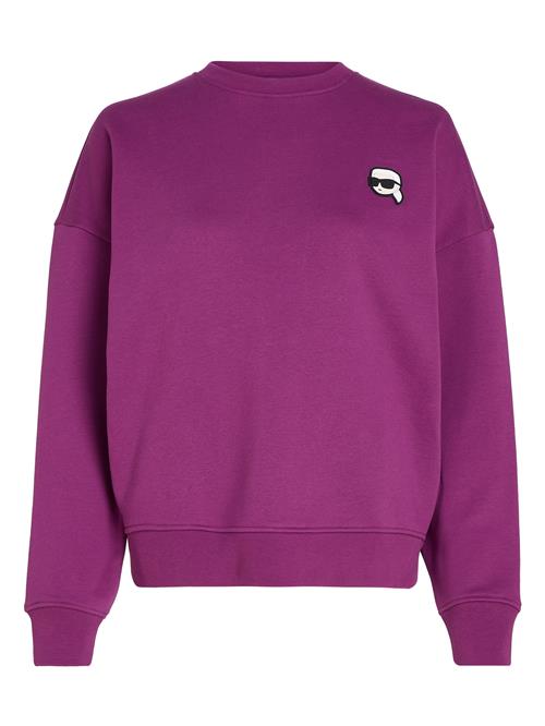 Karl Lagerfeld Sweatshirt  purpur / hvid