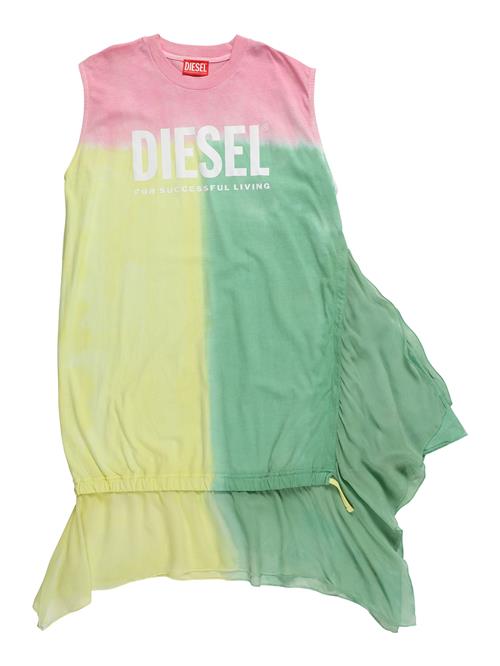 DIESEL Kjole  gul / grøn / pink / hvid