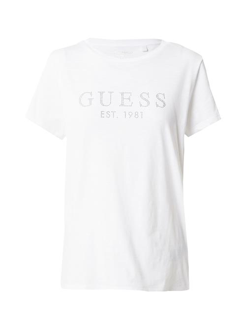 Se GUESS Shirts 'Crystal Easy'  sølv / hvid-meleret ved About You