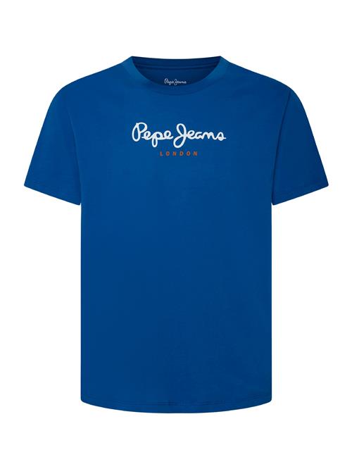 Se Pepe Jeans Bluser & t-shirts 'Eggo'  royalblå / mørkeorange / hvid ved About You