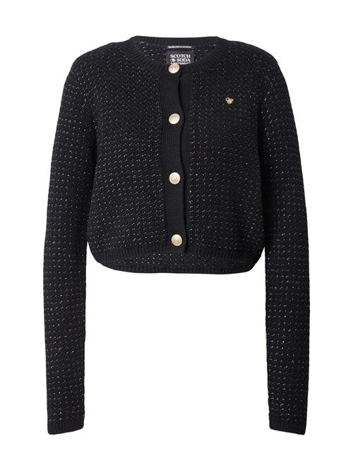 Se SCOTCH & SODA Cardigan  sort / sølv ved About You