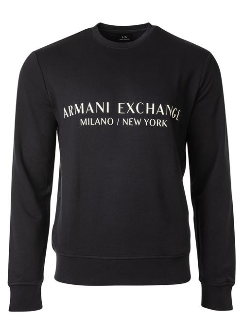 Se ARMANI EXCHANGE Sweatshirt  mørkeblå / hvid ved About You