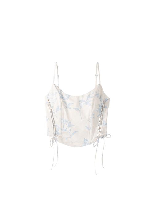 Se Bershka Overdel  lysebeige / lyseblå ved About You