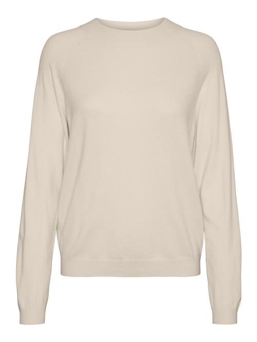 Se VERO MODA Pullover 'HAPPINESS'  creme ved About You