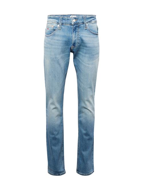 Se Tommy Jeans Jeans 'SCANTON'  blue denim / rød / hvid ved About You