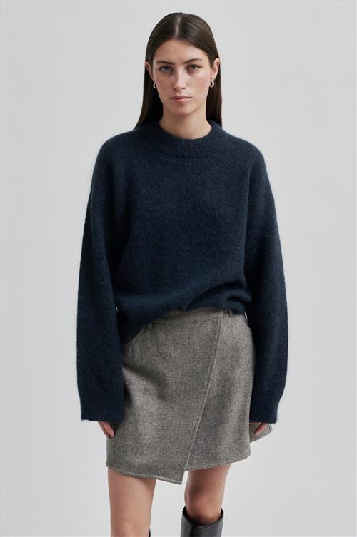 Second Female Levi Wool Skirt Kvinde Volcanic Ash Korte Nederdele Str XS - hos Magasin