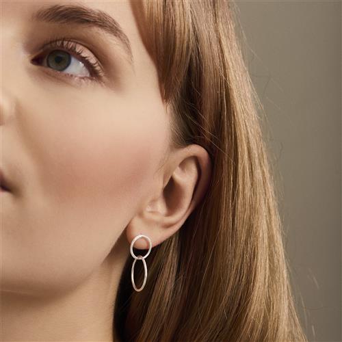 Pernille Corydon Jewellery Double Earrings Size 28 mm - Ørestikker hos Magasin