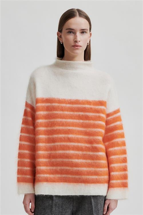 Se Second Female Juta Mohair Blend Knit Tneck Kvinde Pureed Pumpkin Sweaters Str S Mohair - hos Magasin ved Magasin