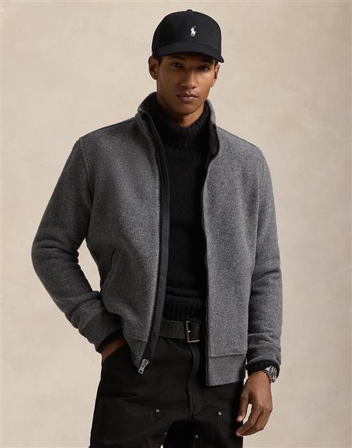 Polo Ralph Lauren Elevated Woollsl-fuz Mand Fortress Grey Heather Cardigans Str S - hos Magasin