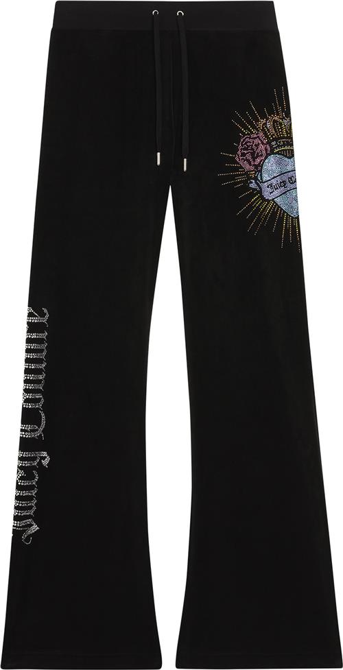 Se Juicy Couture Sacred Heart Layla Trackpants Kvinde Black Bukser Str M - Velour hos Magasin ved Magasin