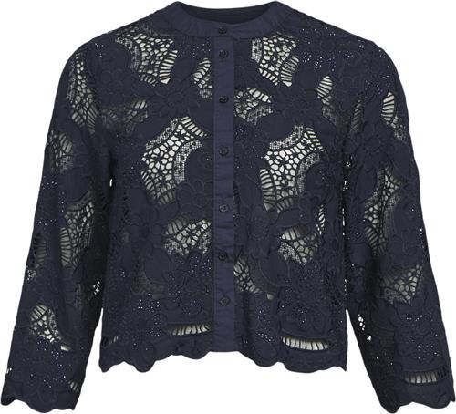 Se Object Objerika RE 3/4 Sleeve TOP CC1 AW Kvinde Sky Captain Toppe Str 40 - hos Magasin ved Magasin