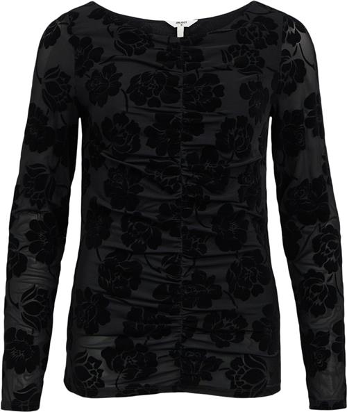 Object Objalma L/S TOP 136 Kvinde Black Toppe Regular Fit Str S - hos Magasin