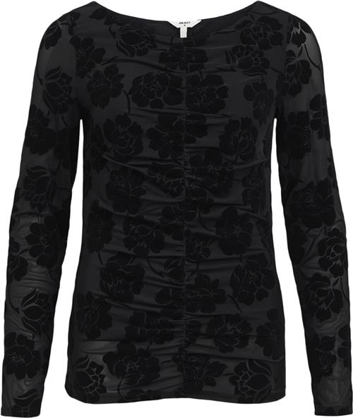 Object Objalma L/S TOP 136 Kvinde Black Toppe Regular Fit Str M - hos Magasin