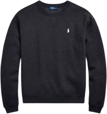 Polo Ralph Lauren Arctic Fleecelsl-sws Kvinde Black Marl Heather Sweaters Str S - hos Magasin