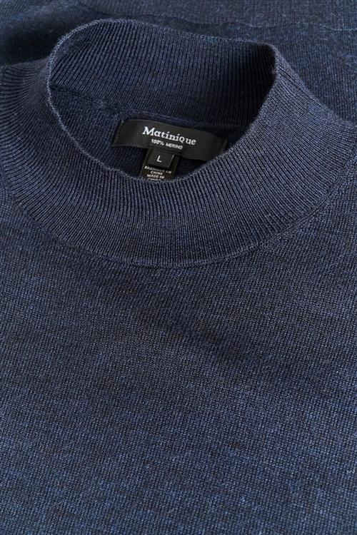 Se Matinique Maturtle Mand Dark Navy Melange Sweaters Regular Fit Str S - hos Magasin ved Magasin