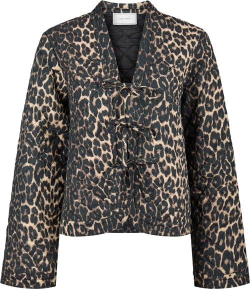 Neo Noir Dubbie Leo Quilt Jacket Kvinde Leopard Overgangsjakker Str 42 - Bomuld hos Magasin