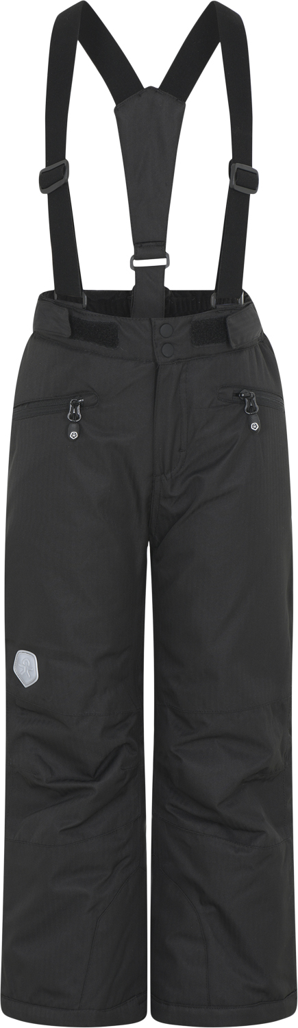 Color Kids Ski Pants W. Pockets Recycled Str 164 Unisex - Black Overtræksbukser hos Magasin