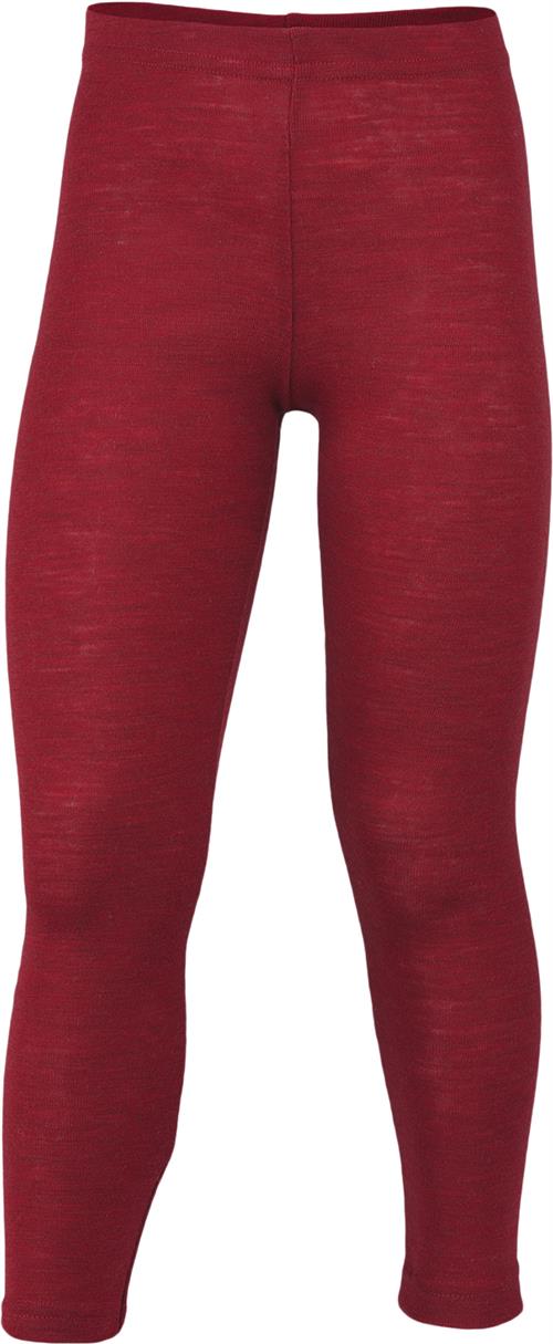 Se Engel Natur Children's Leggings, IVN Best red Mélange - 152 Str 128 - Rã¸D Meleret Leggings Uld hos Magasin ved Magasin